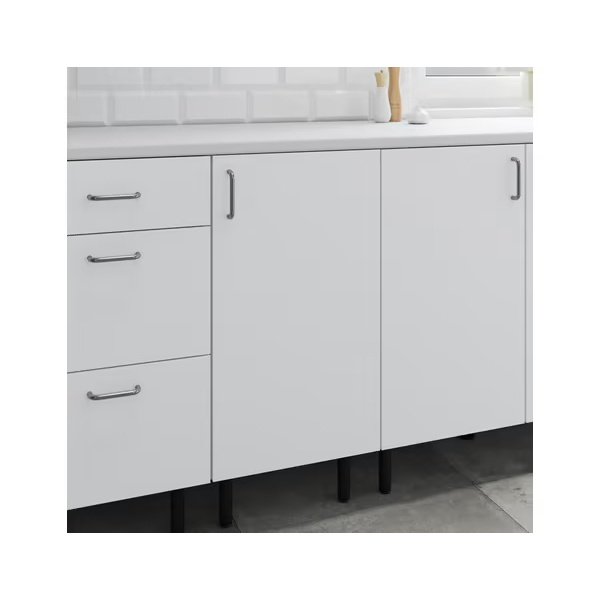 Meuble bas 1 porte _Pragma_ - Blanc - L. 40 x H. 86 x P. 59 cm (1)