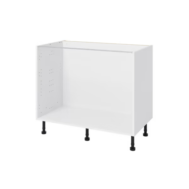Meuble bas _Adele_ gris mat l.100 x h.72 x p.57 cm 2 portes (1)