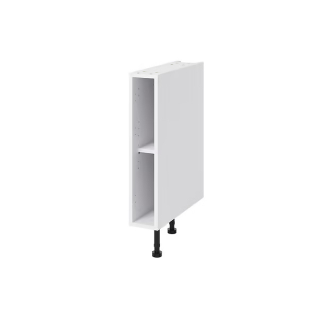 Meuble bas _Coline_ vert sauge l.15 x h.72 x p.57 cm 1 porte coulissante (1)
