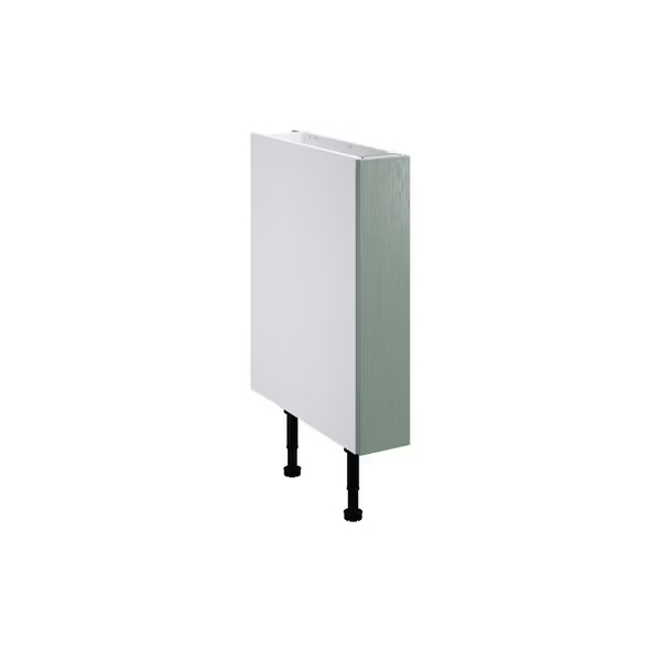 Meuble bas _Coline_ vert sauge l.15 x h.72 x p.57 cm 1 porte coulissante
