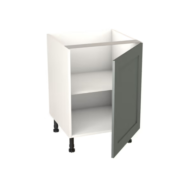 Meuble bas _Coline_ vert sauge l.60 x h.72 x p.57 cm 1 porte (1)