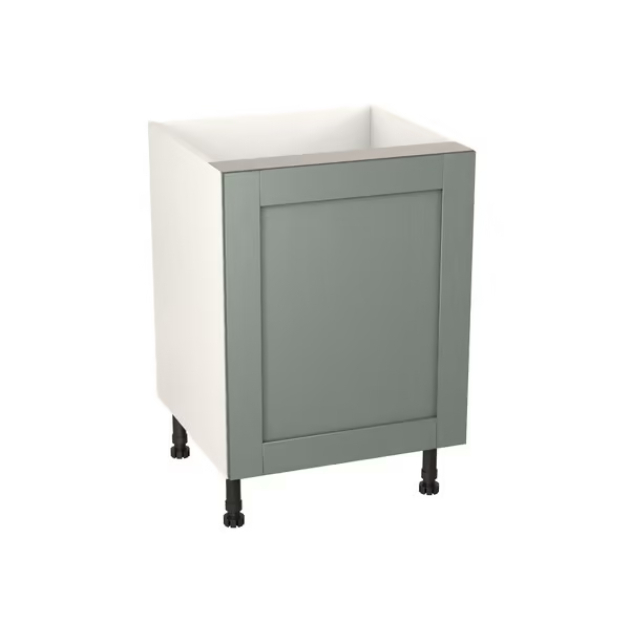 Meuble bas _Coline_ vert sauge l.60 x h.72 x p.57 cm 1 porte