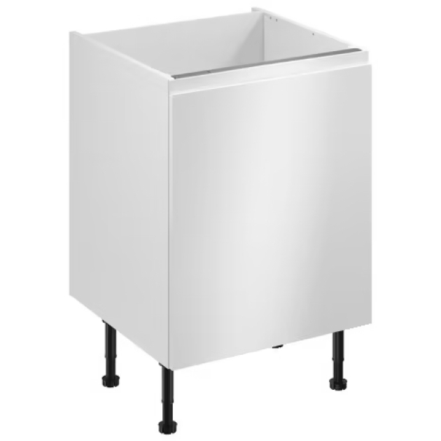 Meuble bas _Glorian_ blanc brillant l.60 x h.72 x p.57 cm 1 porte