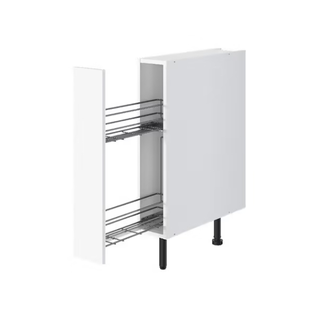 Meuble bas _Pragma_ blanc l.15 x h.86 x p.59 cm (1)