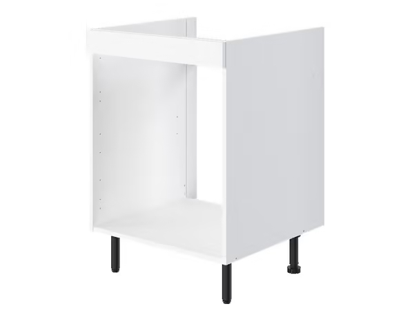 Meuble bas pour four _Pragma_ blanc L. 60 x H. 86 x P. 59 cm